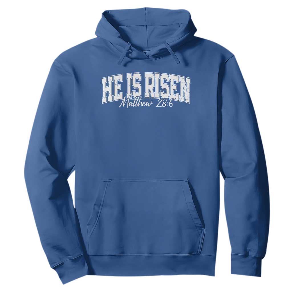 He Is Risen Hoodie Easter Day Christian Jesus Religious Gift TS10 Royal Blue Print Your Wear