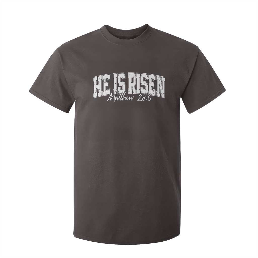 He Is Risen T Shirt For Kid Easter Day Christian Jesus Religious Gift TS10 Dark Chocolate Print Your Wear