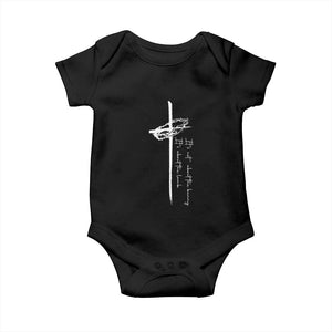 Easter Cross Baby Onesie Its Not About The Bunny About Lamb TS10 Black Print Your Wear