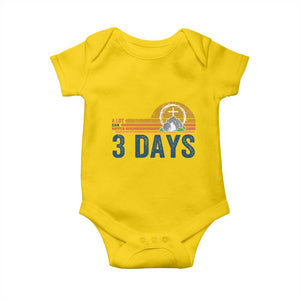 Easter A Lot Can Happen in 3 Days Baby Onesie Retro Religious Easter Christian TS10 Daisy Print Your Wear