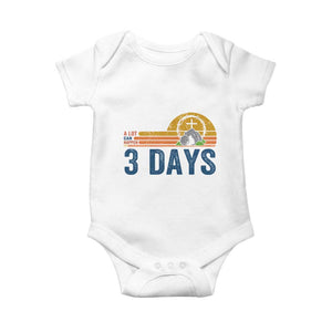 Easter A Lot Can Happen in 3 Days Baby Onesie Retro Religious Easter Christian TS10 White Print Your Wear