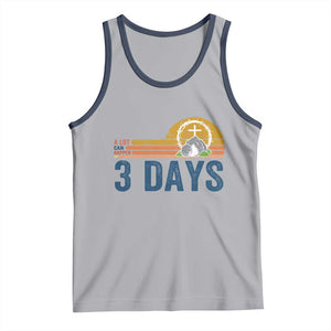 Easter A Lot Can Happen in 3 Days Tank Top Retro Religious Easter Christian TS10 Athletic Heather Navy Print Your Wear