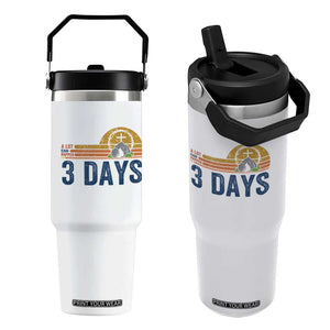 Easter A Lot Can Happen in 3 Days Flip Straw Tumbler Retro Religious Easter Christian TS10 One Size: 30 oz White Print Your Wear