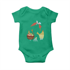 Bigfoot Easter Baby Onesie Bunny Sasquatch Eggs Retro TS10 Irish Green Print Your Wear