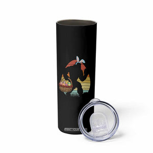 Bigfoot Easter Skinny Tumbler Bunny Sasquatch Eggs Retro TS10 Print Your Wear