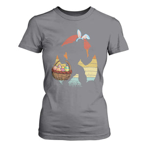 Bigfoot Easter T Shirt For Women Bunny Sasquatch Eggs Retro TS10 Charcoal Print Your Wear