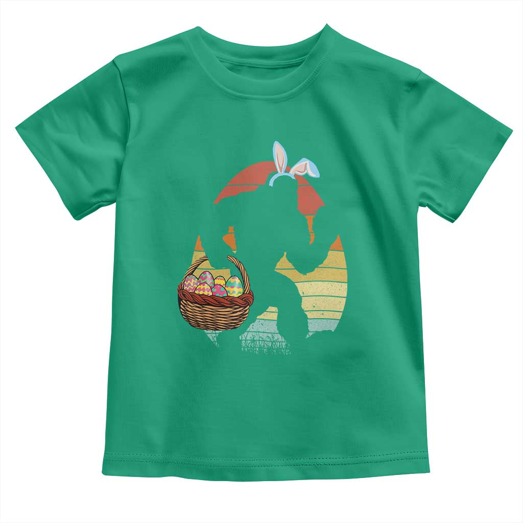 Bigfoot Easter Toddler T Shirt Bunny Sasquatch Eggs Retro TS10 Irish Green Print Your Wear