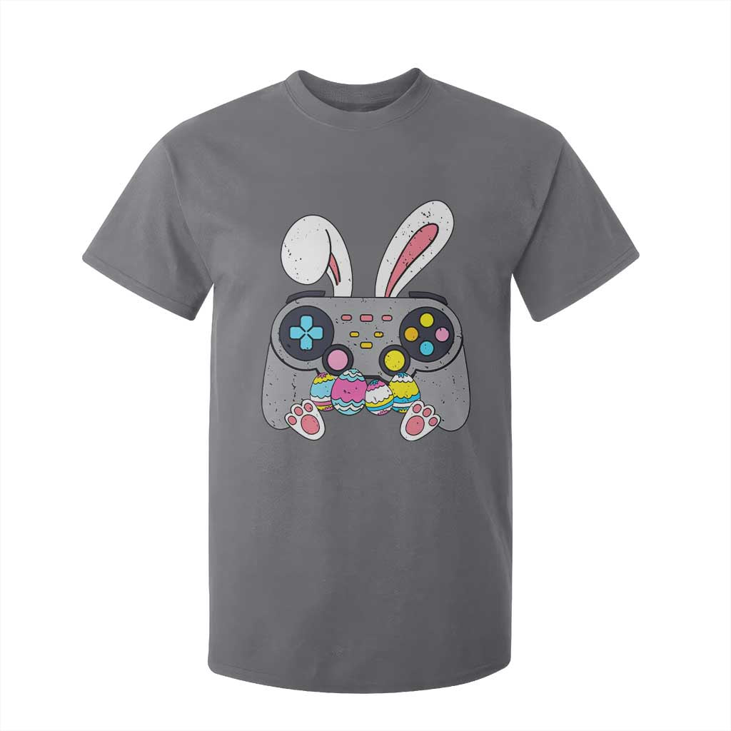 Easter Video Game T Shirt For Kid Bunny Eggs Gaming Gamer TS10 Charcoal Print Your Wear