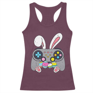 Easter Video Game Racerback Tank Top Bunny Eggs Gaming Gamer TS10 Maroon Print Your Wear