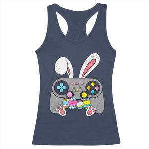 Easter Video Game Racerback Tank Top Bunny Eggs Gaming Gamer TS10 Navy Print Your Wear