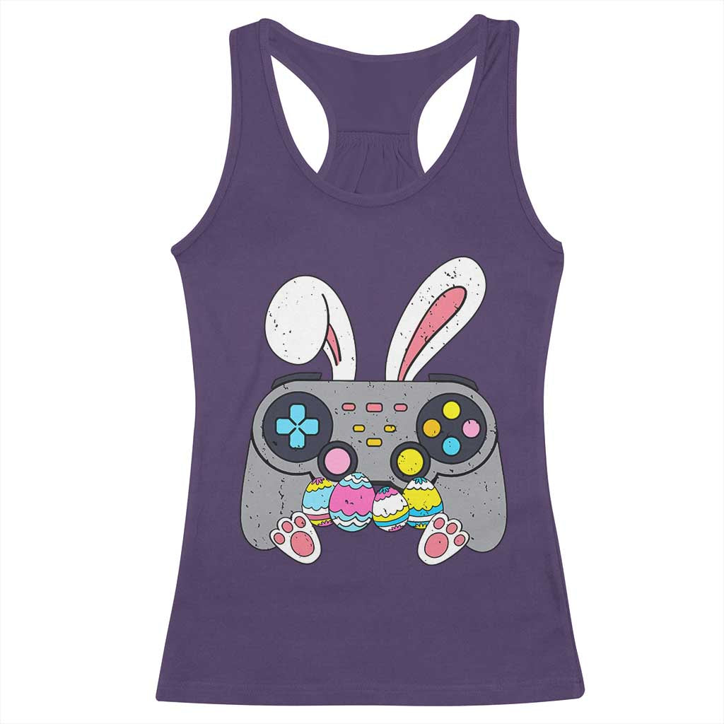 Easter Video Game Racerback Tank Top Bunny Eggs Gaming Gamer TS10 Purple Print Your Wear