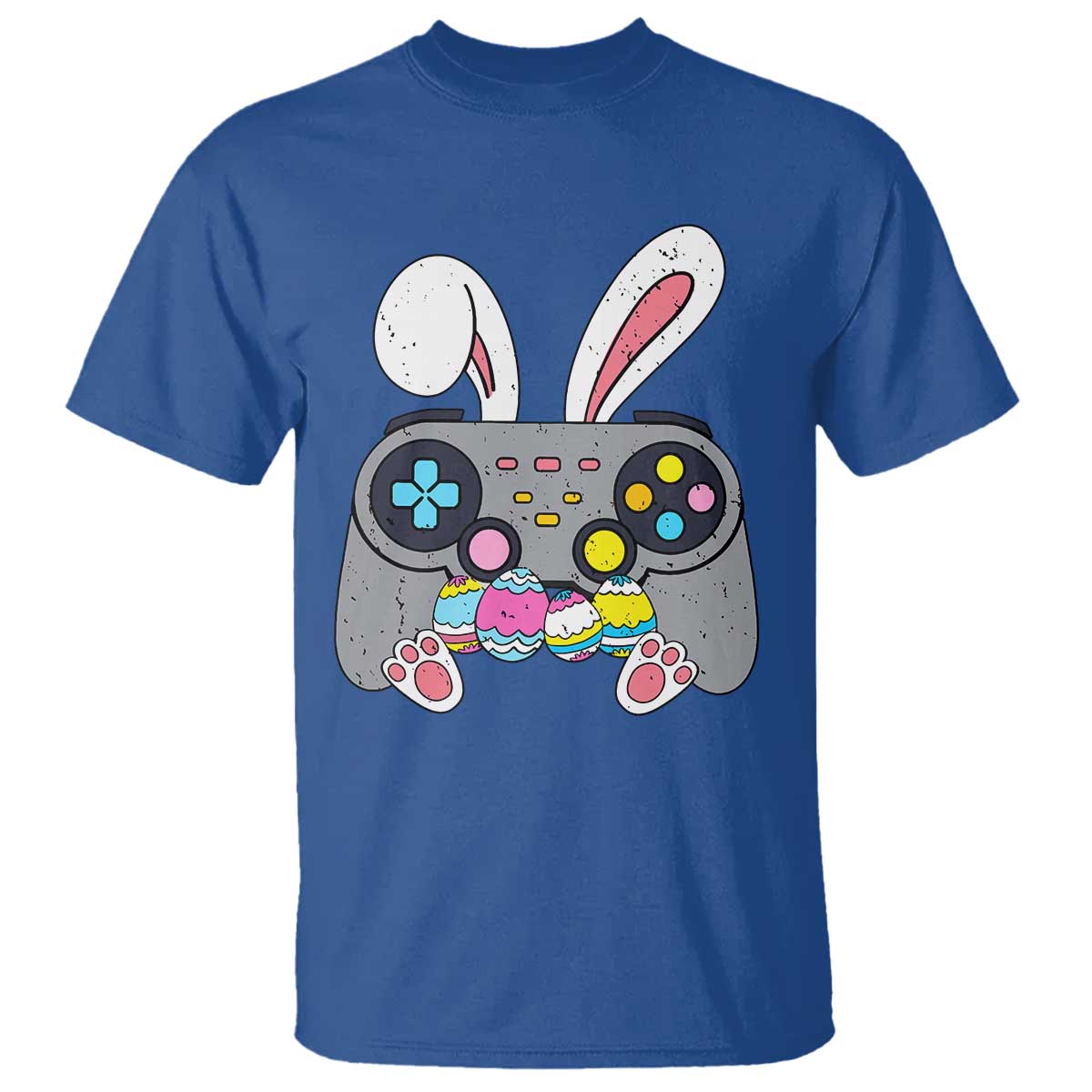 Easter Video Game T Shirt Bunny Eggs Gaming Gamer TS10 Royal Blue Print Your Wear