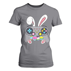 Easter Video Game T Shirt For Women Bunny Eggs Gaming Gamer TS10 Charcoal Print Your Wear
