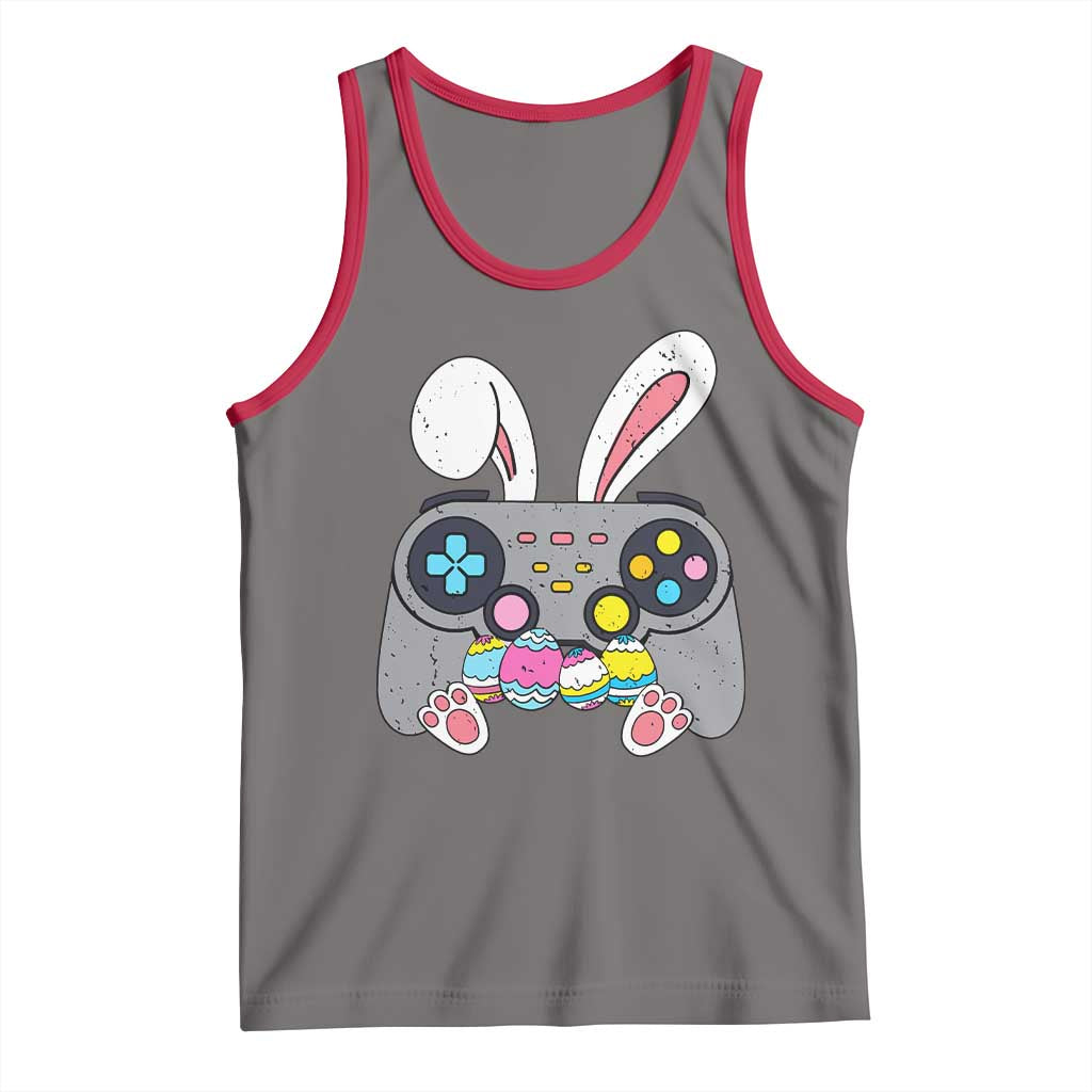 Easter Video Game Tank Top Bunny Eggs Gaming Gamer TS10 Deep Heather Red Print Your Wear