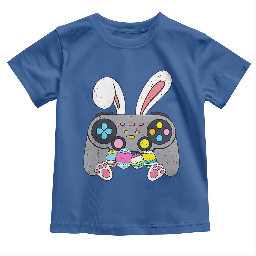 Easter Video Game Toddler T Shirt Bunny Eggs Gaming Gamer TS10 Royal Blue Print Your Wear