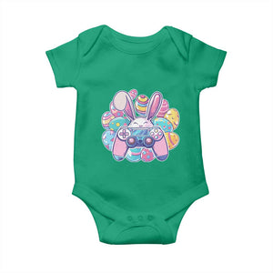 Easter Video Game Baby Onesie Cute Bunny Eggs Gaming Gamer TS10 Irish Green Print Your Wear