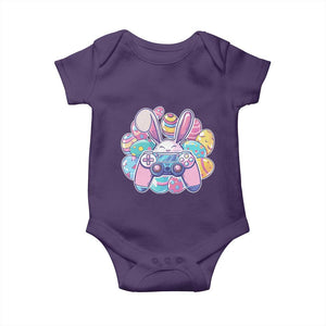 Easter Video Game Baby Onesie Cute Bunny Eggs Gaming Gamer TS10 Purple Print Your Wear