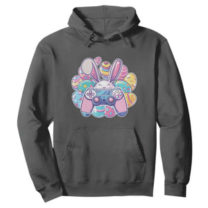 Easter Video Game Hoodie Cute Bunny Eggs Gaming Gamer TS10 Dark Heather Print Your Wear