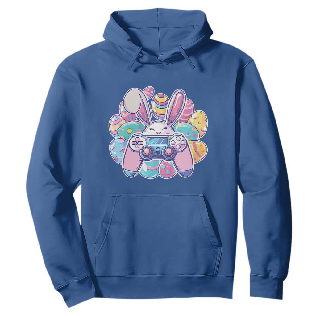 Easter Video Game Hoodie Cute Bunny Eggs Gaming Gamer TS10 Royal Blue Print Your Wear