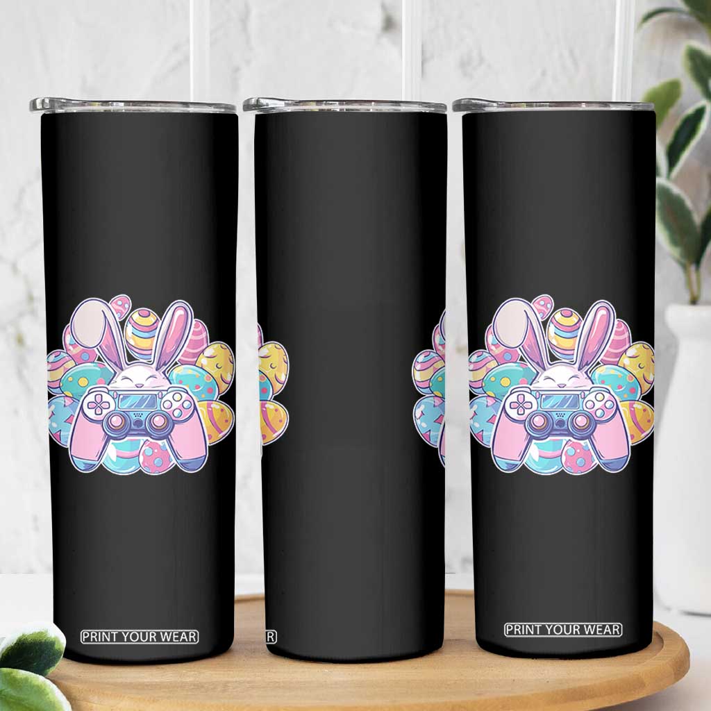 Easter Video Game Skinny Tumbler Cute Bunny Eggs Gaming Gamer TS10 Print Your Wear