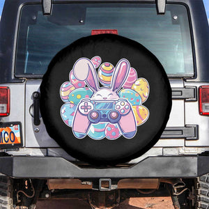 Easter Video Game Spare Tire Cover Cute Bunny Eggs Gaming Gamer TS10 No hole Black Print Your Wear