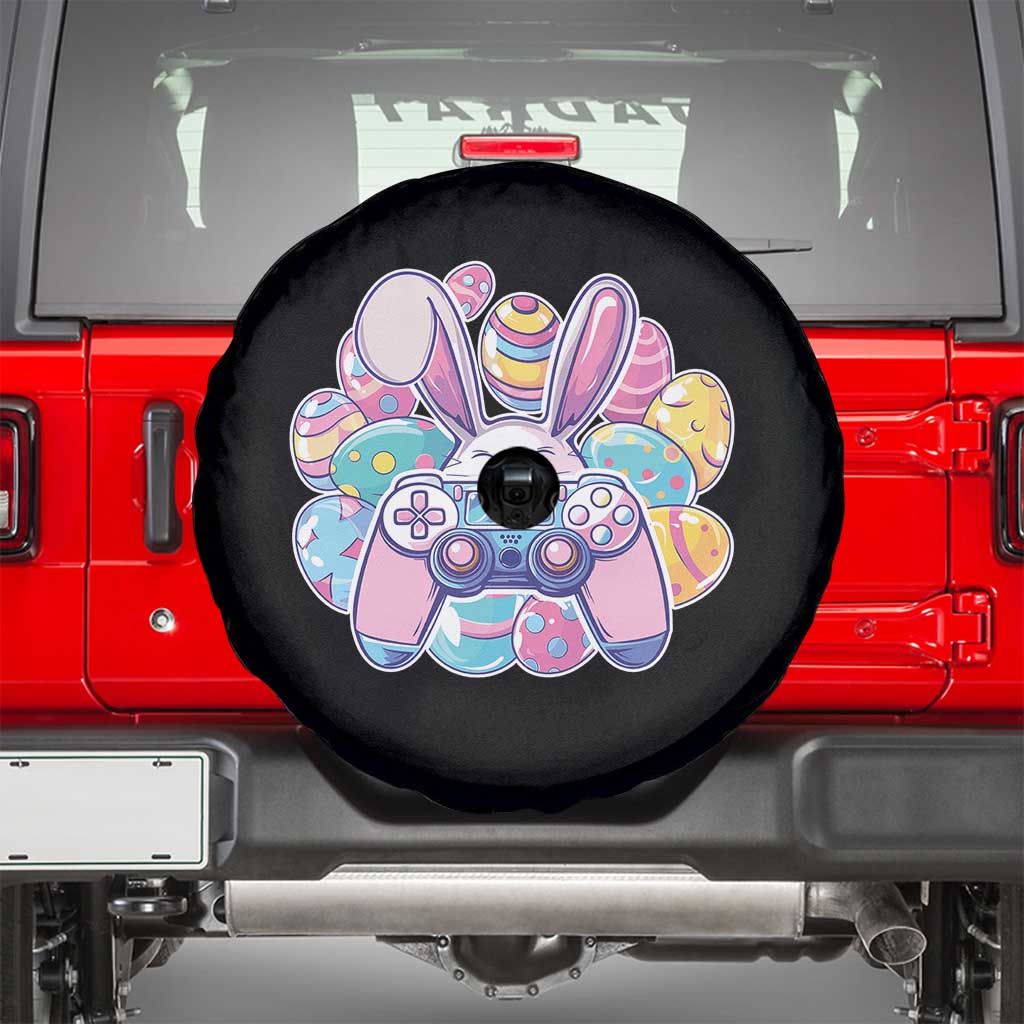 Easter Video Game Spare Tire Cover Cute Bunny Eggs Gaming Gamer TS10 Black Print Your Wear