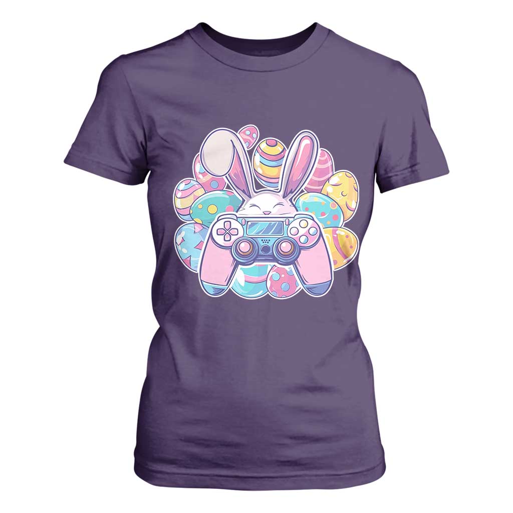 Easter Video Game T Shirt For Women Cute Bunny Eggs Gaming Gamer TS10 Purple Print Your Wear