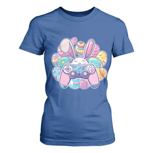 Easter Video Game T Shirt For Women Cute Bunny Eggs Gaming Gamer TS10 Royal Blue Print Your Wear