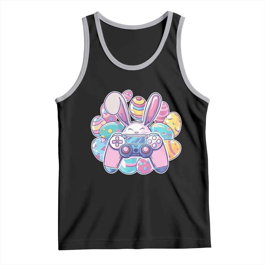 Easter Video Game Tank Top Cute Bunny Eggs Gaming Gamer TS10 Black Athletic Heather Print Your Wear