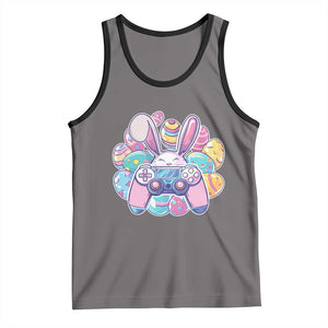 Easter Video Game Tank Top Cute Bunny Eggs Gaming Gamer TS10 Deep Heather Black Print Your Wear