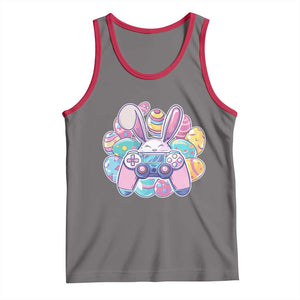 Easter Video Game Tank Top Cute Bunny Eggs Gaming Gamer TS10 Deep Heather Red Print Your Wear