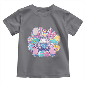 Easter Video Game Toddler T Shirt Cute Bunny Eggs Gaming Gamer TS10 Charcoal Print Your Wear