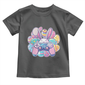 Easter Video Game Toddler T Shirt Cute Bunny Eggs Gaming Gamer TS10 Dark Heather Print Your Wear