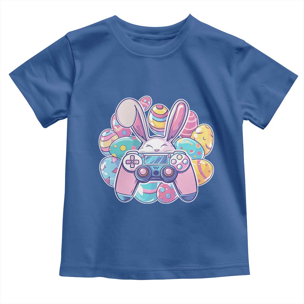 Easter Video Game Toddler T Shirt Cute Bunny Eggs Gaming Gamer TS10 Royal Blue Print Your Wear