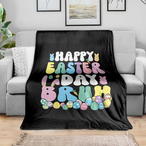 Bruh Easter Throw Blanket Teens Boys Kids Cute Bunny Eggs TS10 Print Your Wear