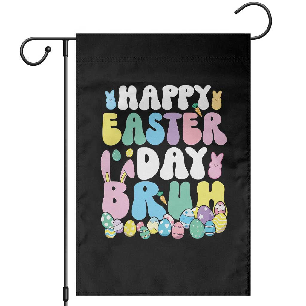 Bruh Easter Garden Flag Teens Boys Kids Cute Bunny Eggs TS10 Black Print Your Wear