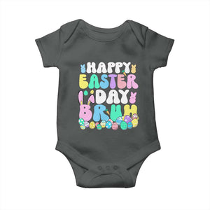 Bruh Easter Baby Onesie Teens Boys Kids Cute Bunny Eggs TS10 Dark Heather Print Your Wear