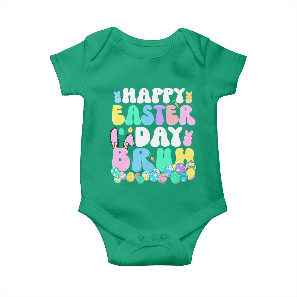 Bruh Easter Baby Onesie Teens Boys Kids Cute Bunny Eggs TS10 Irish Green Print Your Wear
