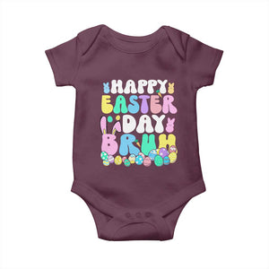Bruh Easter Baby Onesie Teens Boys Kids Cute Bunny Eggs TS10 Maroon Print Your Wear