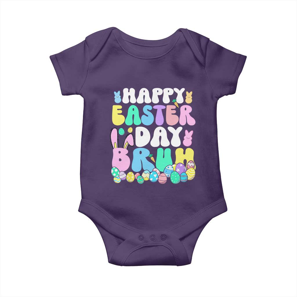 Bruh Easter Baby Onesie Teens Boys Kids Cute Bunny Eggs TS10 Purple Print Your Wear