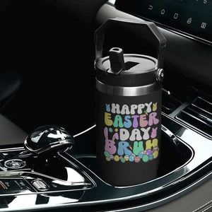 Bruh Easter Flip Straw Tumbler Teens Boys Kids Cute Bunny Eggs TS10 Print Your Wear