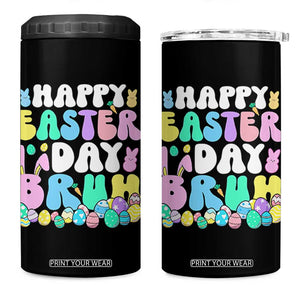 Bruh Easter 4 in 1 Can Cooler Tumbler Teens Boys Kids Cute Bunny Eggs TS10 One Size: 16 oz Black Print Your Wear