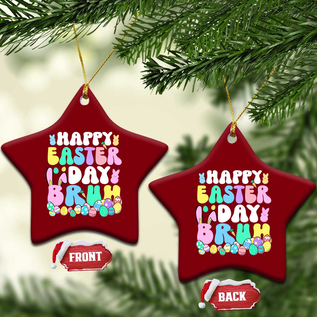 Bruh Easter Ceramic Ornament Teens Boys Kids Cute Bunny Eggs TS10 Print Your Wear