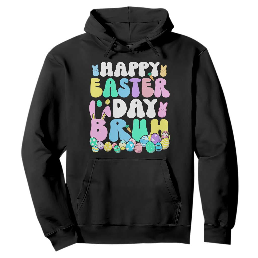 Bruh Easter Hoodie Teens Boys Kids Cute Bunny Eggs TS10 Black Print Your Wear