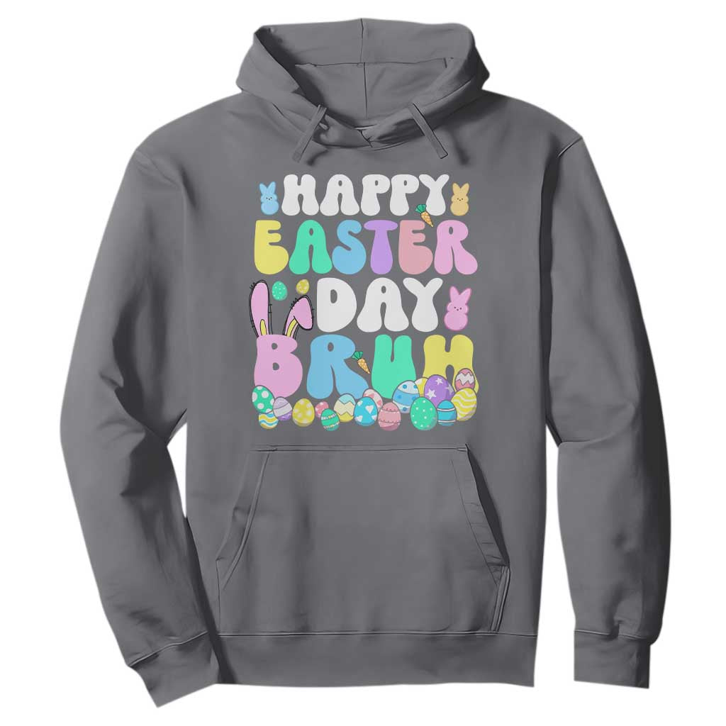 Bruh Easter Hoodie Teens Boys Kids Cute Bunny Eggs TS10 Charcoal Print Your Wear