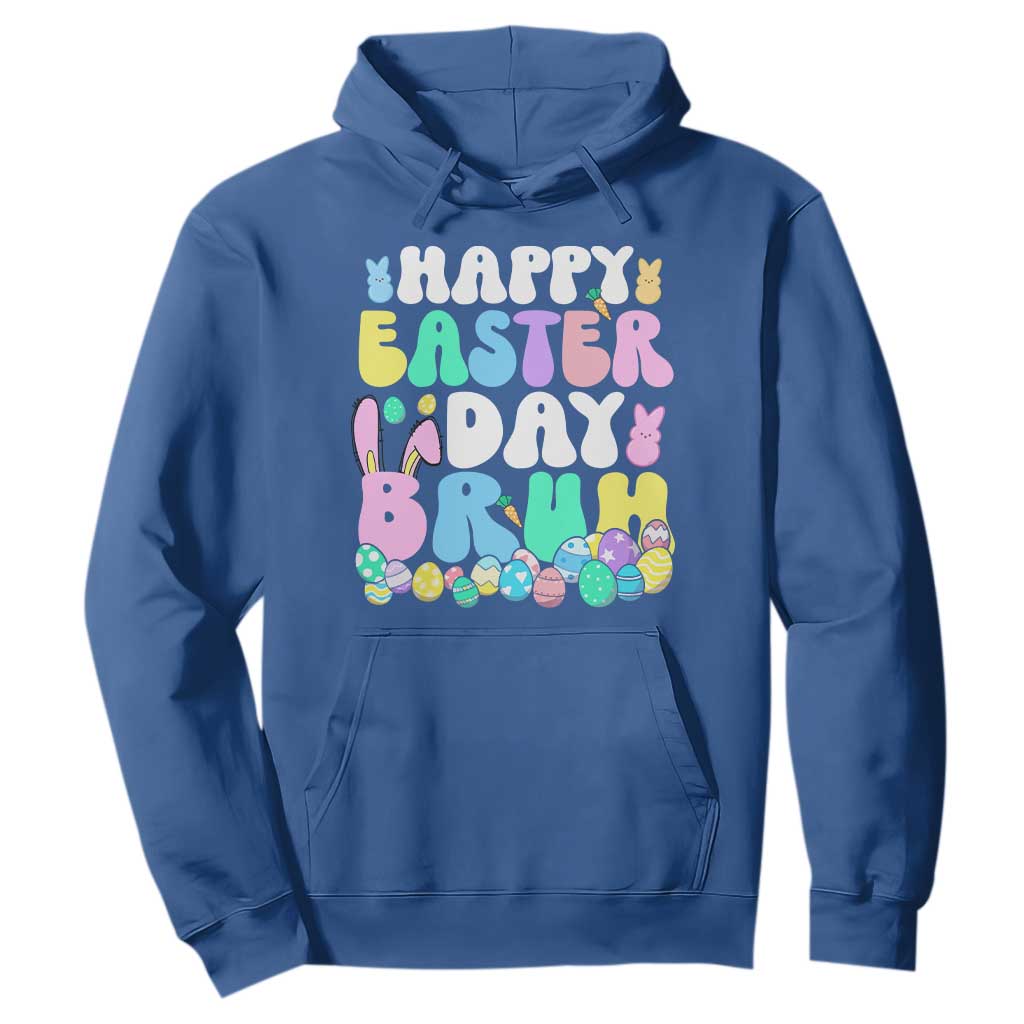 Bruh Easter Hoodie Teens Boys Kids Cute Bunny Eggs TS10 Royal Blue Print Your Wear