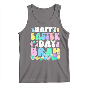 Bruh Easter Tank Top Teens Boys Kids Cute Bunny Eggs TS10 Deep Heather Print Your Wear