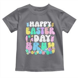 Bruh Easter Toddler T Shirt Teens Boys Kids Cute Bunny Eggs TS10 Charcoal Print Your Wear