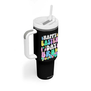Bruh Easter Tumbler With Handle Teens Boys Kids Cute Bunny Eggs TS10 Print Your Wear