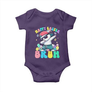 Bruh Easter Baby Onesie Funny Bunny Dab Rabbit Dance TS10 Purple Print Your Wear